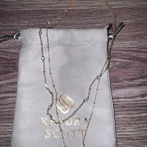 Kendra Scott Silver and Gold Chain Necklace